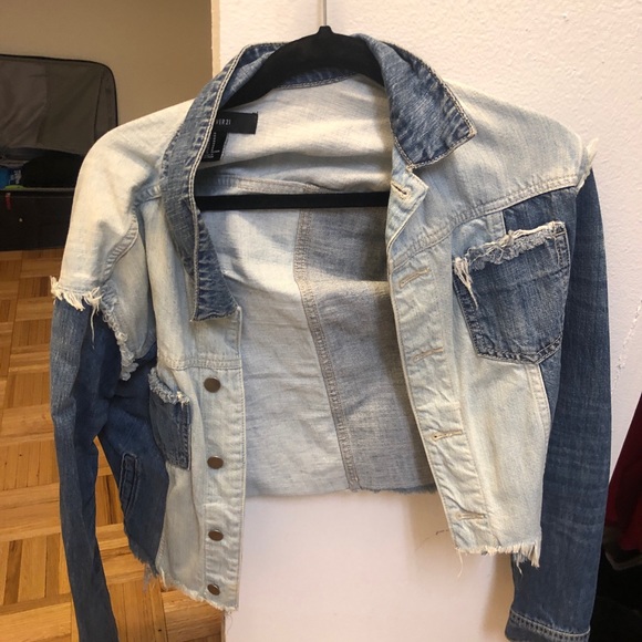 multi denim jacket